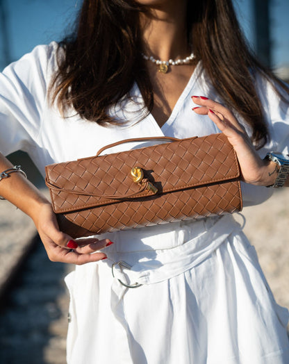Joy Clutch Cuoio
