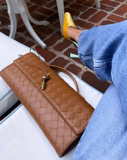 Joy Clutch Cuoio
