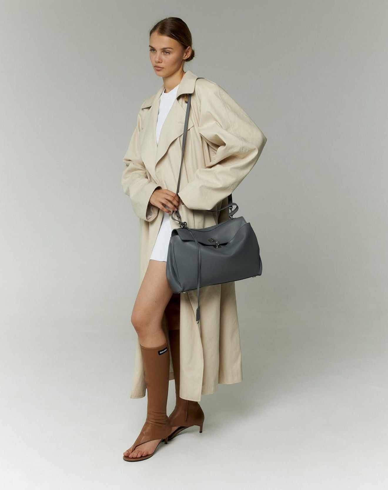 Celine Bag Silver Grigia