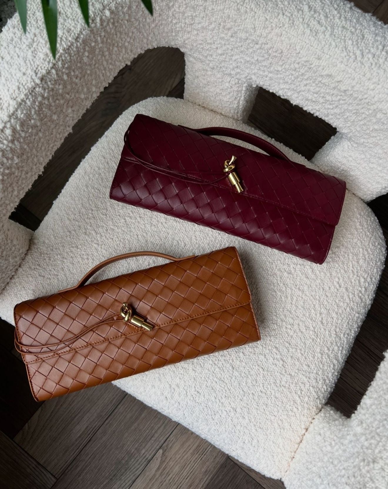 Joy Clutch Cuoio