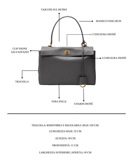 Celine Bag Silver Grigia
